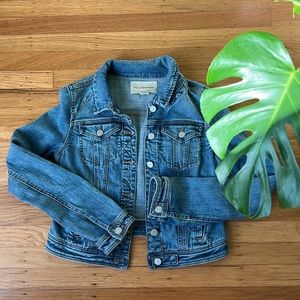 Pilcro & the Letterpress Anthropologie Jean Jacket Denim S